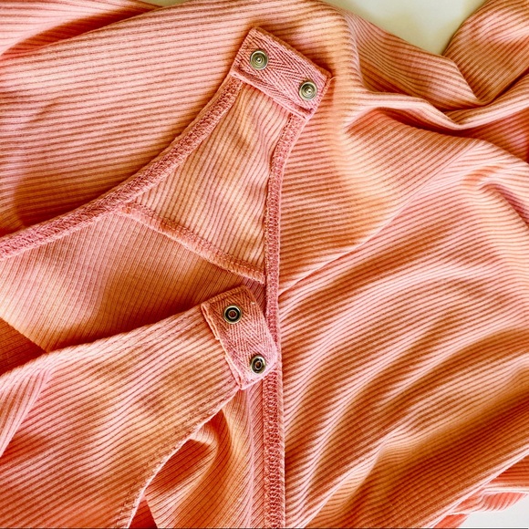 90’s Pretty in Pink Ruffle Bodysuit- L - Picture 8 of 9